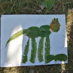 composizione con foglie